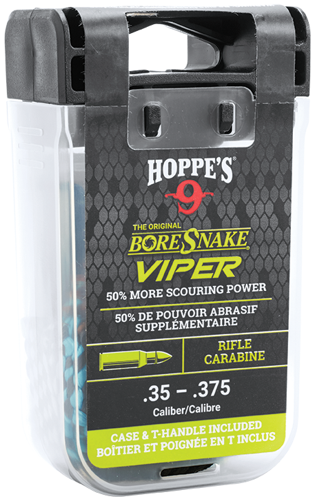 Hoppes BoreSnake Viper .35/.358/.375 Cal Rifle Bore Cleaner Rope - Bronze Bristle — view 2