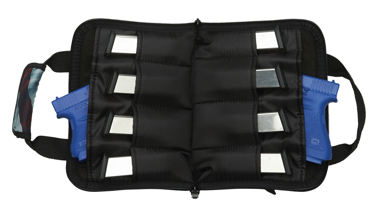 Allen 7609 Victory Duplex Handgun Case Stars & Stripes/Black Endura Holds 2 Handguns — view 2