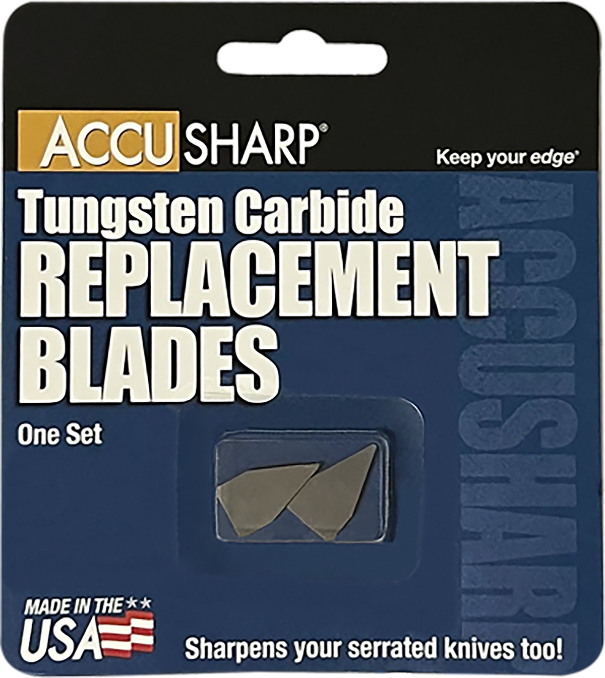 Accusharp 003 Replacement Sharpening Blades Tungsten Carbide Gray 2-Pack — view 2