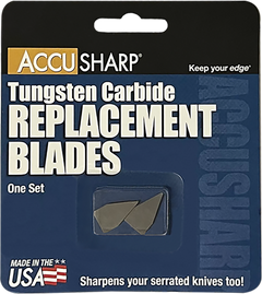 Accusharp 003 Replacement Sharpening Blades Tungsten Carbide Gray 2-Pack — view 2