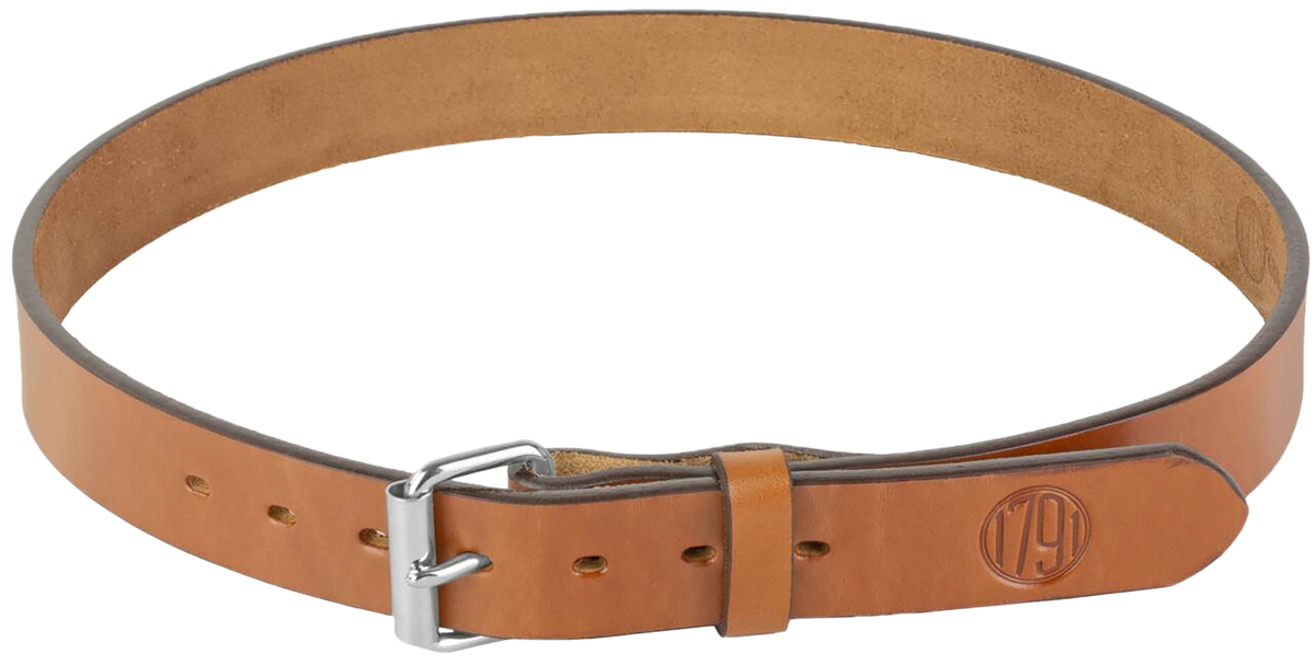 1791 Gunleather BLT-01 Gun Belt Classic Brown Leather 34/38 1.50" Buckle Closure — view 2