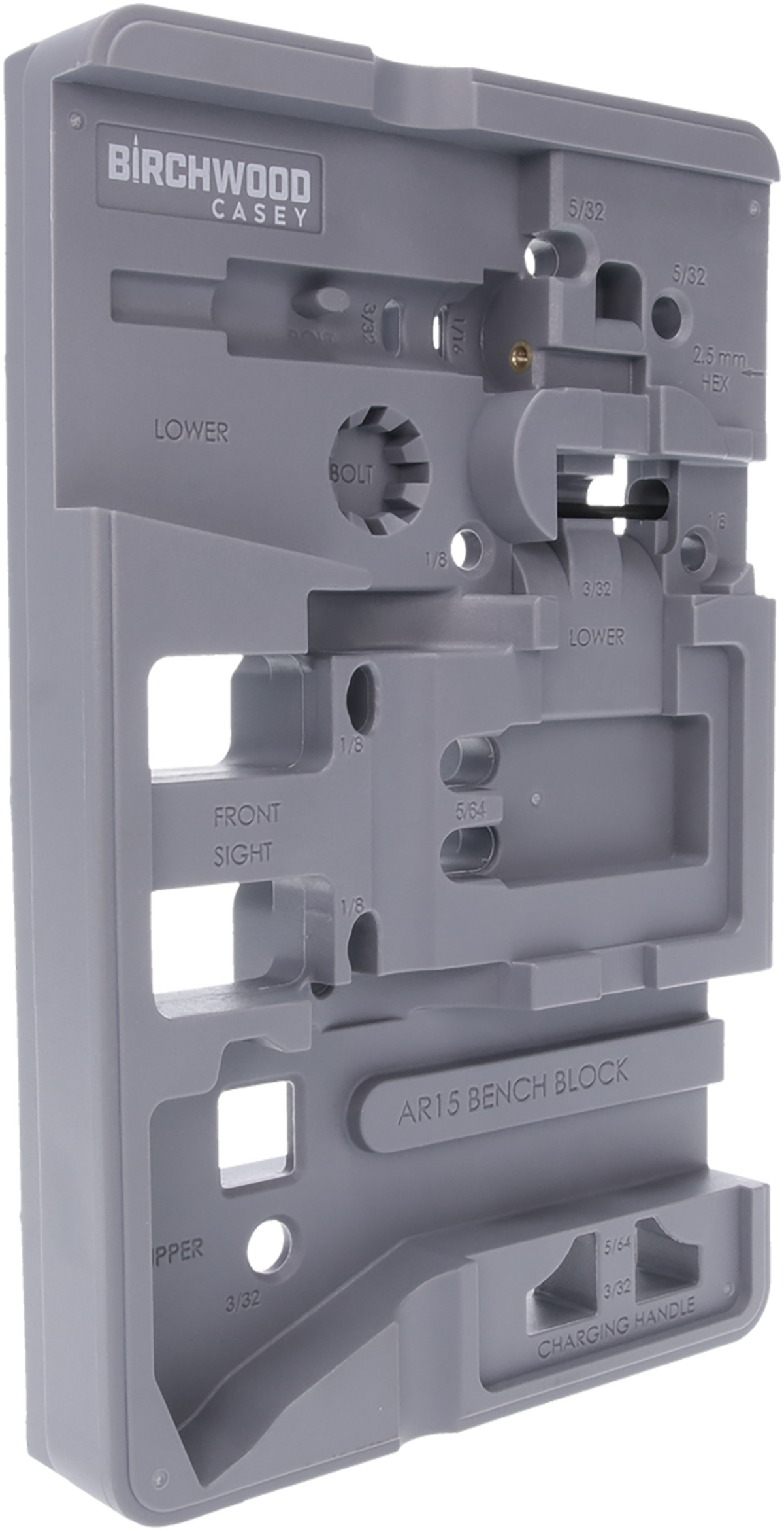Birchwood Casey AR-15 Bench Block Gray Solvent Safe — view 2