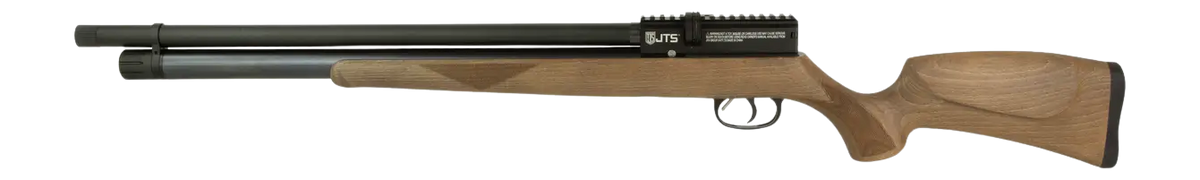 JTS Airacuda Standard .22 Cal PCP Air Rifle 18" 10-Rd Wood Stock — view 2