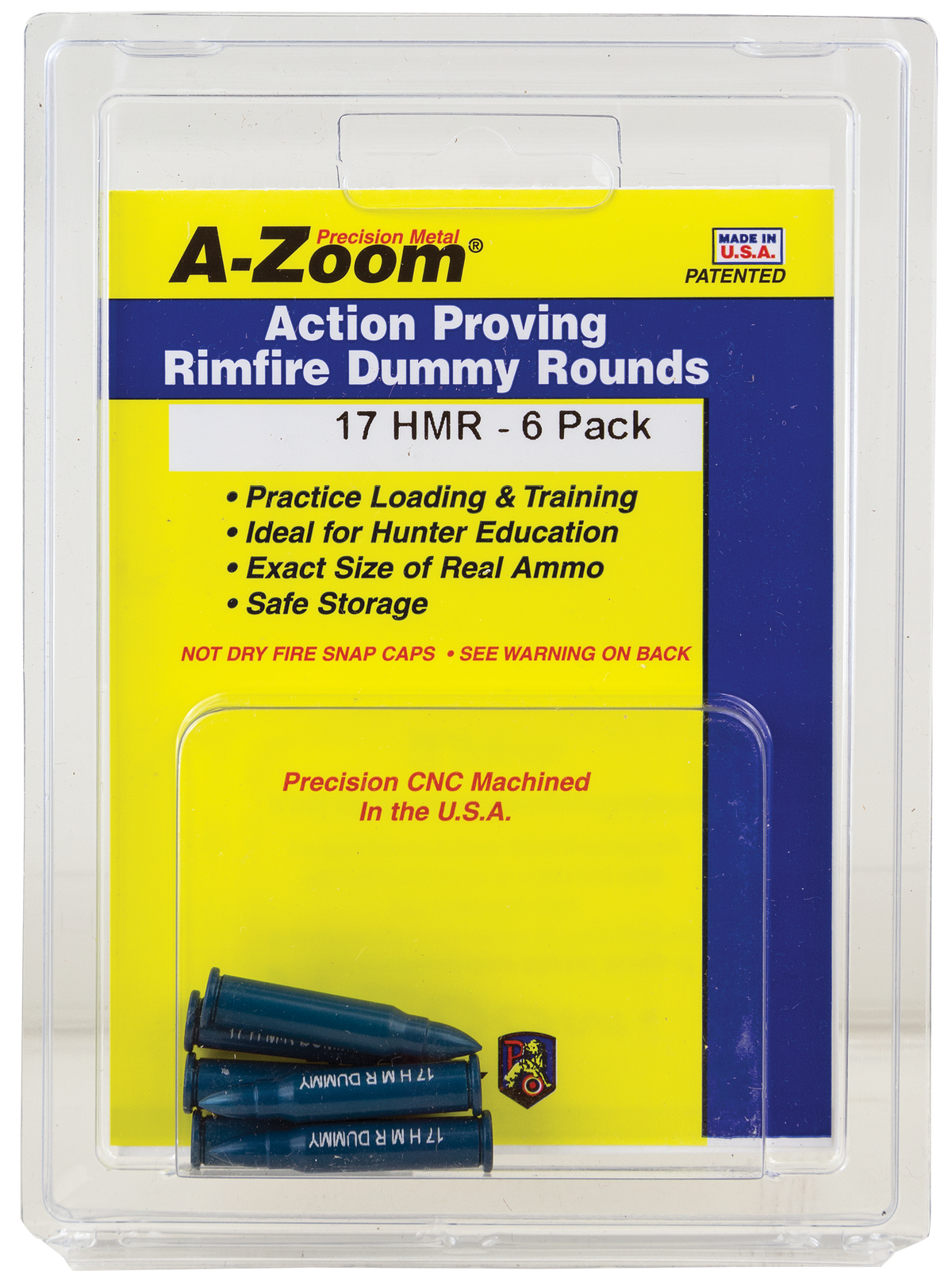 A-Zoom Rimfire Action Proving Dummy Rounds 17 HMR 6-Pack — view 2