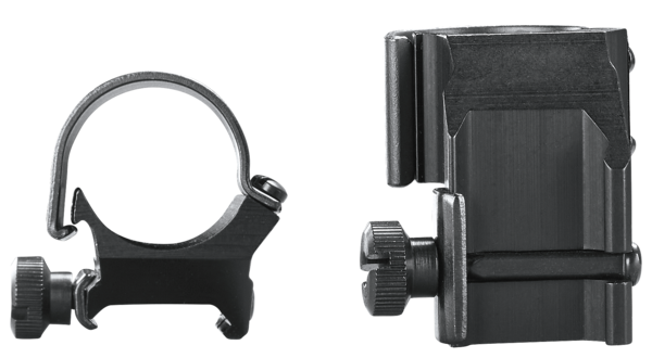 Weaver Mounts 49045 Detachable Top Mount Dual Extension Rings 1" High Matte Black — view 2