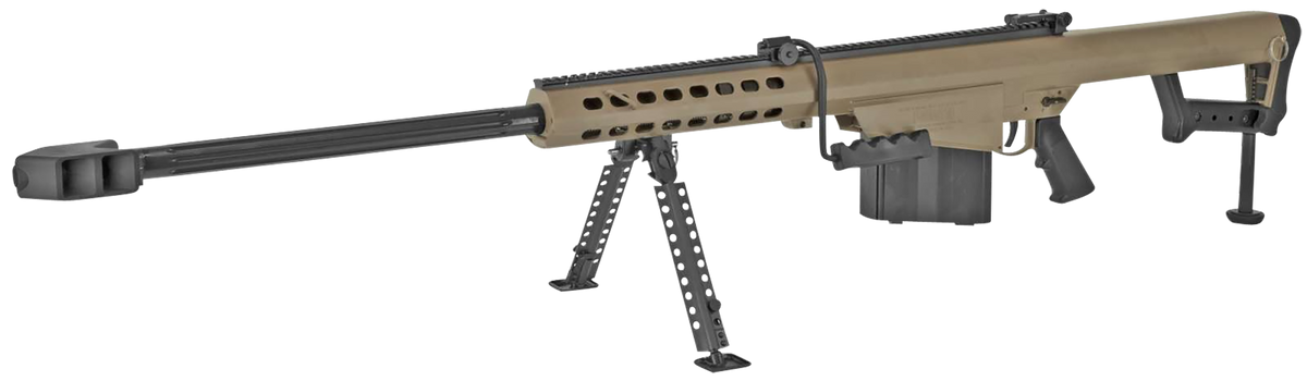 Barrett M82A1 50 BMG 29" 10+1 Semi-Auto Rifle - FDE Cerakote — view 2