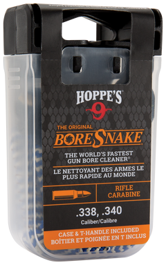 Hoppes BoreSnake Den .338/.340 Cal Rifle Bore Cleaner Rope - Bronze Bristle — view 2