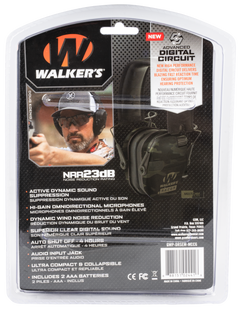 Walkers Game Ear Razor PRO Digital Electronic Muff 23 dB Over the Head Multi-Cam/Black Polymer — view 2