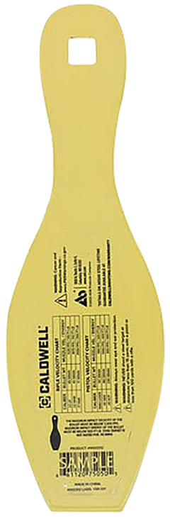 Caldwell AR500 1/4" Rimfire/Handgun Bowling Pin Steel Target - Yellow — view 2
