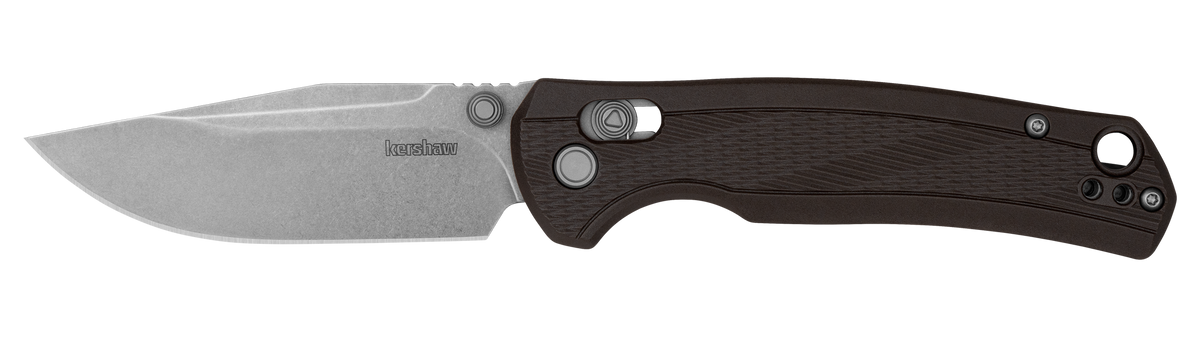 Kershaw Maneuver 1438 3.15" Folding Drop Point Plain 8Cr13MoV Stonewash Dark Bronze GFN — view 2
