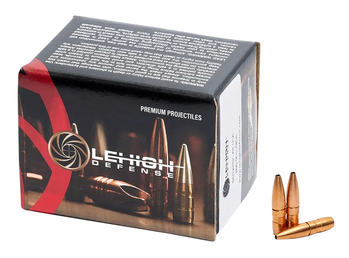 Lehigh Defense Controlled Chaos .25-06 Rem/.257 Weatherby Mag .257 102gr Lead-Free Copper Reloading Bullets - 50/Box — view 2