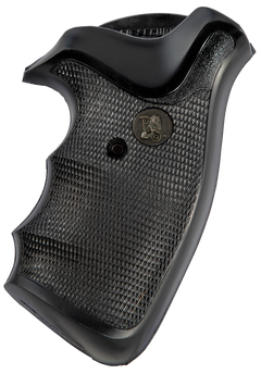 Pachmayr Gripper Pistol Grip Checkered Black Rubber w/Finger Grooves for Ruger Security-Six — view 2