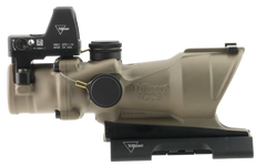 Trijicon 100555 ACOG ECOS Combo 4x32mm .223 BDC Amber Crosshair Riflescope - Flat Dark Earth w/ RMR Type 2 — view 2