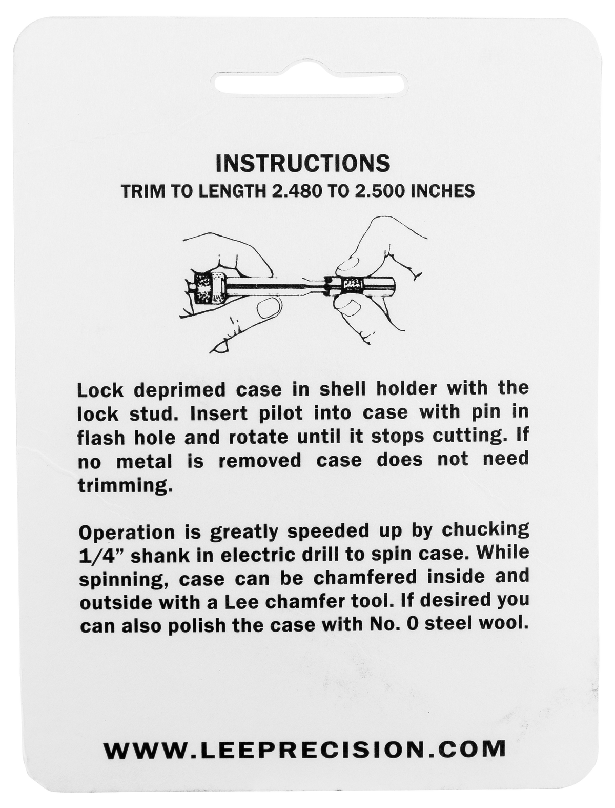 Lee 90149 Case Length Gauge 338 Win Mag w/ Shell Holder — view 2