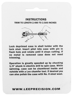 Lee 90149 Case Length Gauge 338 Win Mag w/ Shell Holder — view 2