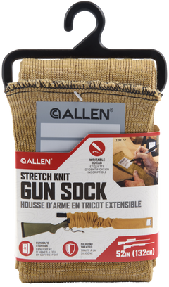 Allen 13172 Stretch Knit Gun Sock 52" Coyote Silicone-Treated Knit — view 2