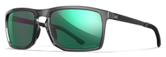 Wiley X WX Axe M/L Green Mirror CAPTIVATE Polarized Polycarbonate Gloss Crystal Grey Frame Safety Glasses — view 2