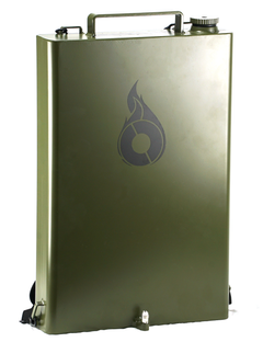 Exothermic Technologies Pulsefire Backpack Kit 3.3 gal Fuel Tank - Green Powder Coated — view 2