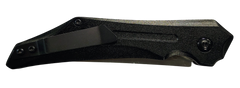 Xcaliber Knife Company Switch Blade 3.50" Folding Automatic Tanto Plain D2 Steel - Black Aluminum Handle — view 2