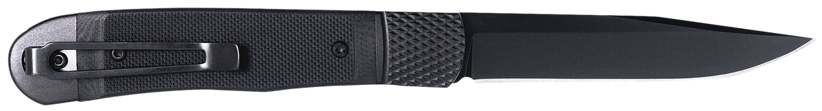 CobraTec Knives Trapper Small 3.13" Folding Plain 154CM SS Black G10 Handle — view 2