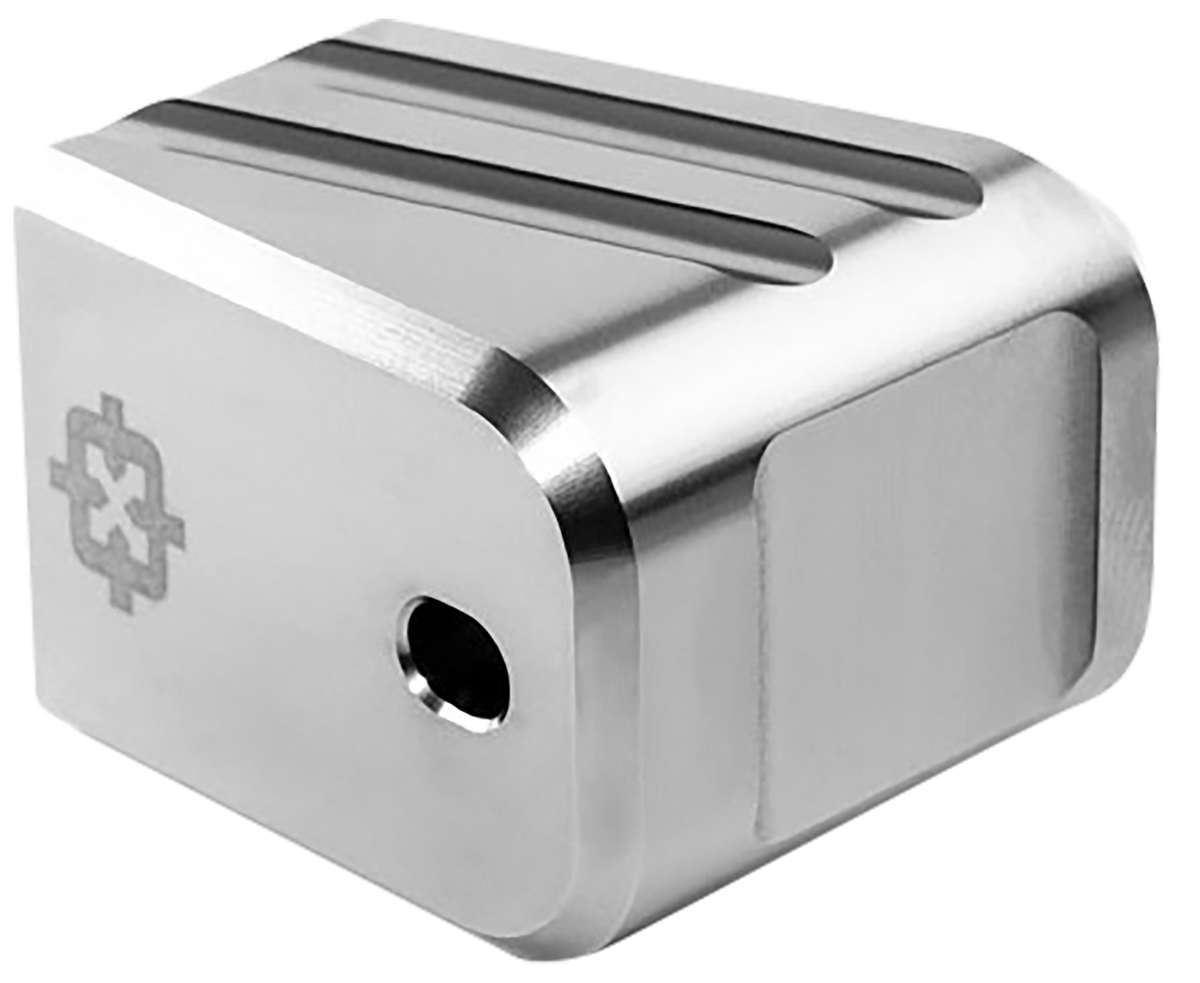 Cross Armory +0 Magazine Extension Fits Glock 19/23/32 Gen 1-5 Silver Aluminum — view 2