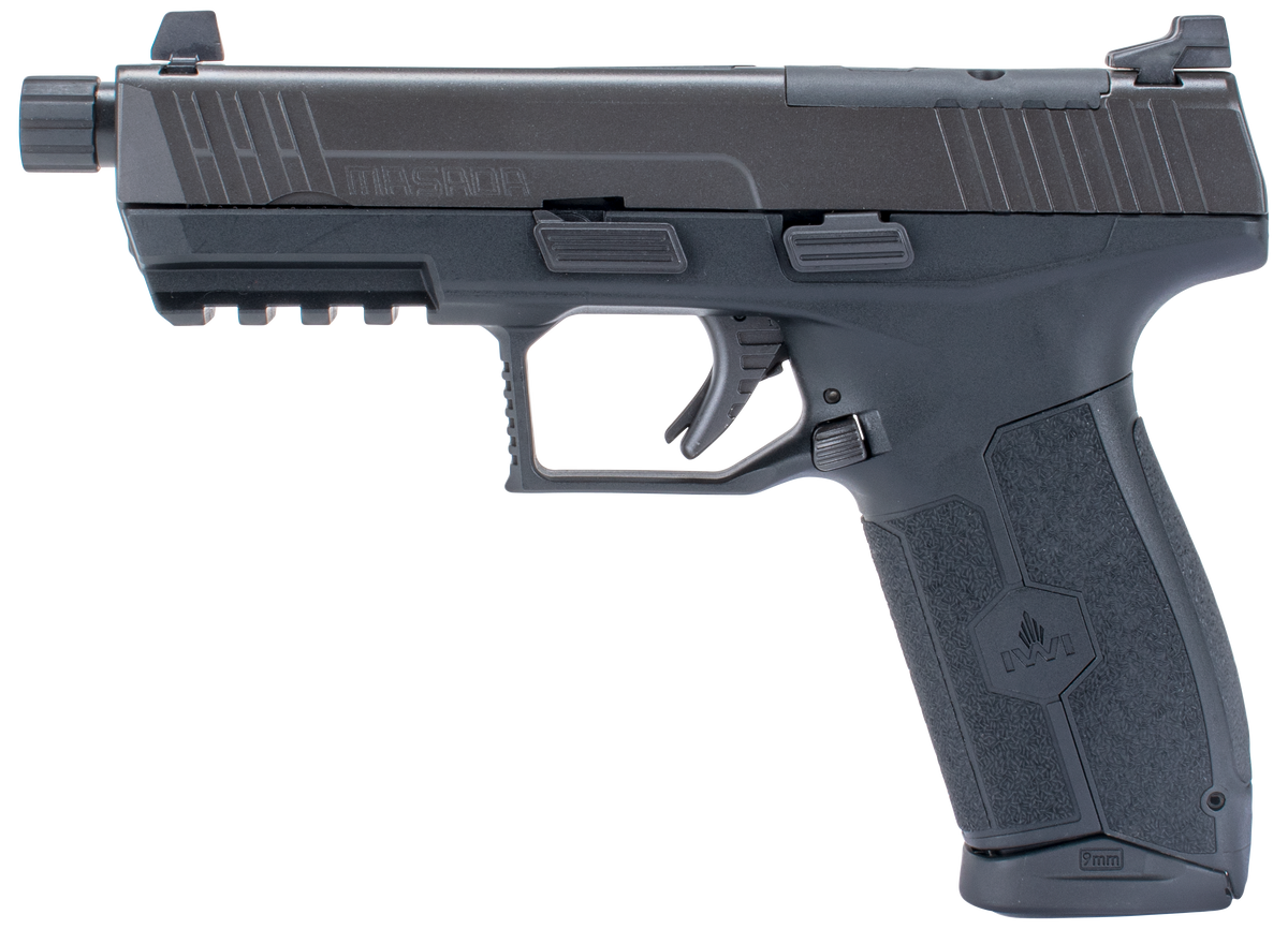 IWI US MASADA Tactical 9mm Luger 4.60" 17+1 Striker-Fired Pistol - Optic Ready / Threaded Barrel — view 2