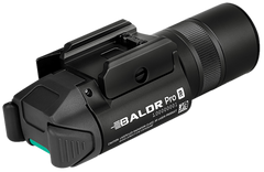 Olight Baldr Pro R 1,350 Lumens White LED/Green Laser Weapon Light - Black Anodized — view 2