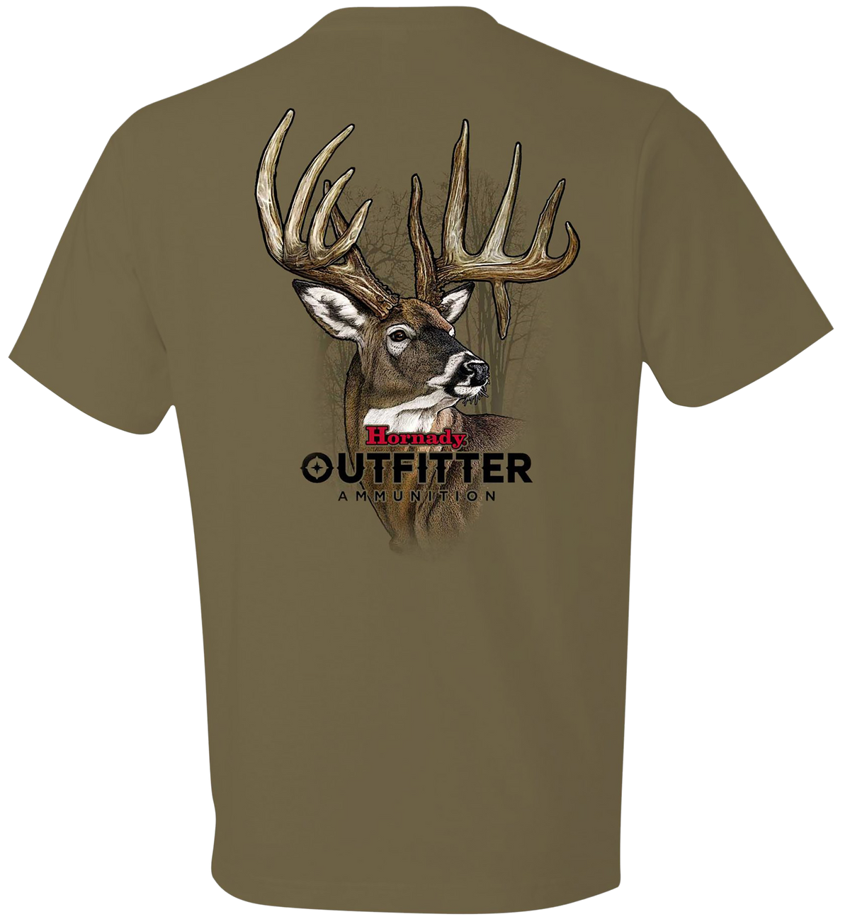 Horizon Design Hornady Big Buck T-Shirt Coyote Brown Cotton Short Sleeve Large — view 2