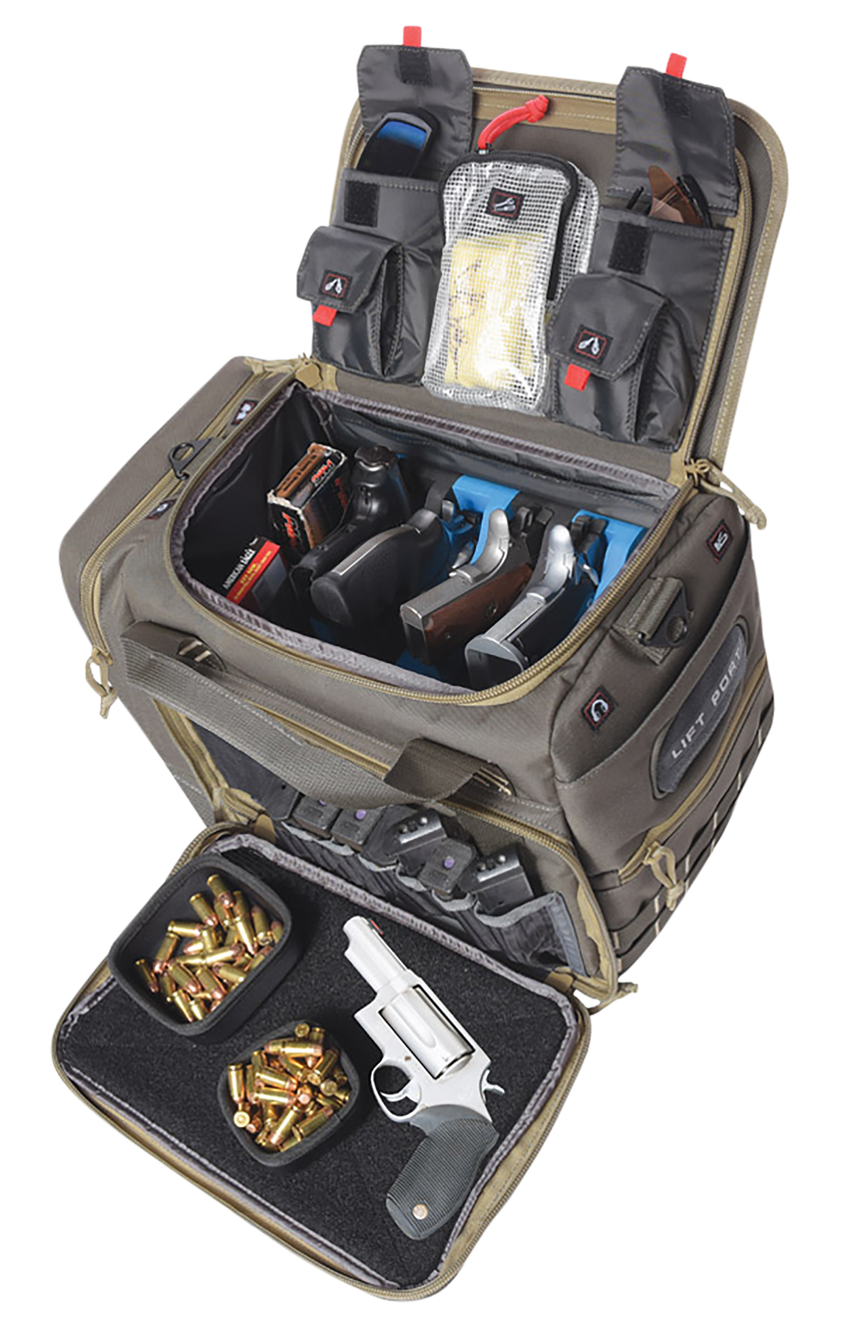 G*Outdoors 1512MLBR Range Bag Rifle Green Medium/Large 5 Handguns — view 2