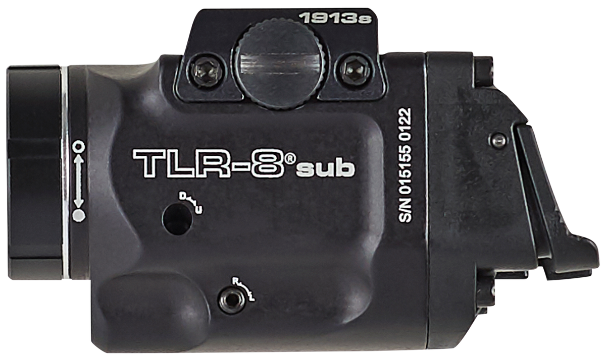 Streamlight TLR-8 Sub Gun Light with Red Laser 500 Lumens White LED 1913 Short Rail - Black Anodized — view 2