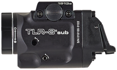 Streamlight TLR-8 Sub Gun Light with Red Laser 500 Lumens White LED 1913 Short Rail - Black Anodized — view 2