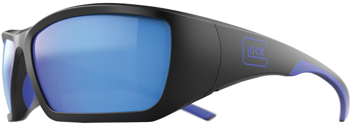 Glock Blue Line Tactical Glasses Blue Mirror Lens Black Frame — view 2