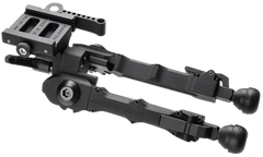 Accu-Tac BR-4 G2 Arca Spec Bipod 5.75-8.25" Black Hardcoat Anodized Aluminum Steel Feet — view 2