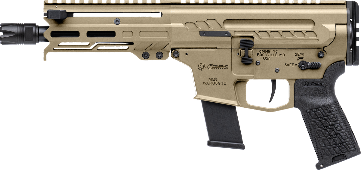 CMMG Dissent MkG 45 ACP 6.50" 13+1 Semi-Auto Pistol - Coyote Tan Cerakote — view 2