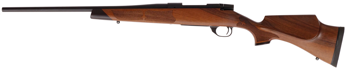 Weatherby Vanguard Camilla Compact 243 Win 20" 4+1 Bolt Action Rifle - Matte Blued Walnut — view 2