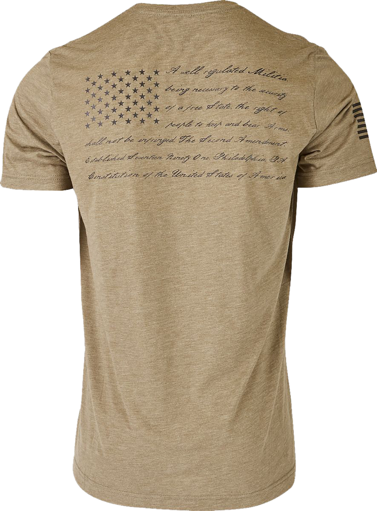 Glock 2nd Amendment Tee Olive Cotton/Polyester Short Sleeve 2XL — view 2