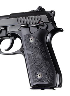 Hogue 99010 Rubber Grip Panels Black for Taurus PT-92/PT-99 — view 2