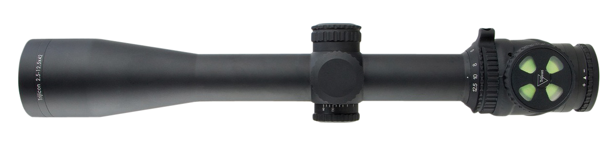 Trijicon AccuPoint 2.5-12.5x42mm 30mm Tube Illuminated Mil-Dot Green Dot Riflescope - Matte Black — view 2