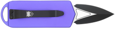 CobraTec Knives ASP 1.94" OTF Dagger D2 Steel Purple Aluminum Handle — view 2
