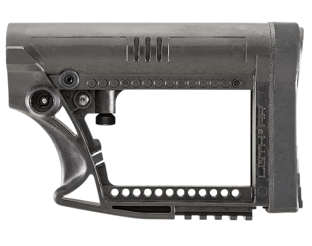Luth-AR MBA-4 Carbine Buttstock - Black Glass-Filled Nylon - Fits AR-15/AR-10 — view 2