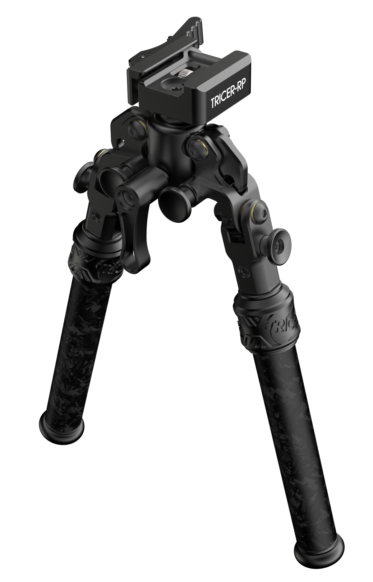 Tricer RP Rifle Bipod - ARCA Swiss/Picatinny - Spiked/Rubber Feet - 8.86-12 in — view 2
