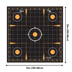 EZ-Aim Splash Reactive 12x12" Self-Adhesive Sight-In Grid Paper Target - 10 Pack — view 2