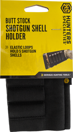 Hunters Specialties 00685 Buttstock Shell Holder Shotgun 5 Rd Black Elastic — view 2