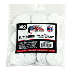 Pro-Shot 1.5" Round Cleaning Patches 6mm - .30 Cal 100% Cotton Flannel 300-Pack — view 2