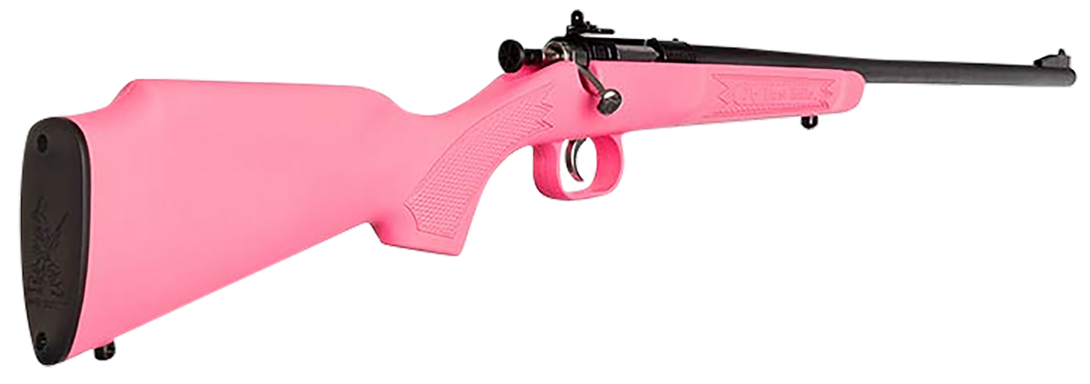 Crickett KSA2220 Youth 22 LR 16.12" 1-Rd Bolt Action Rifle - Pink Synthetic Stock — view 2