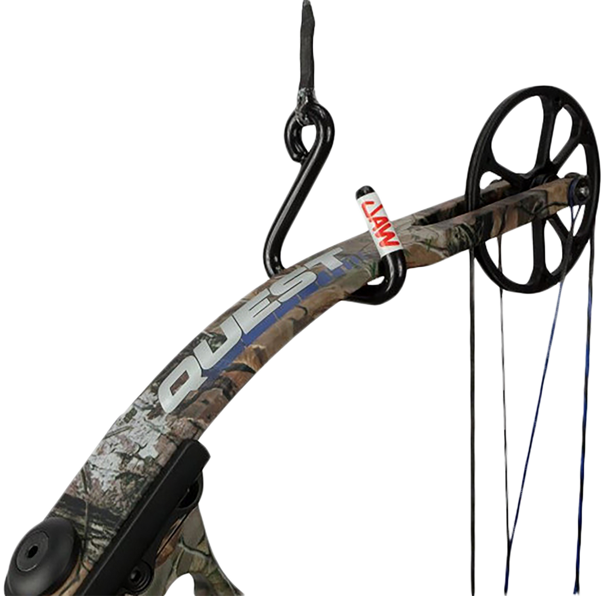 Hawk Jaw Hook Hoist Rope Black 35' Long — view 2