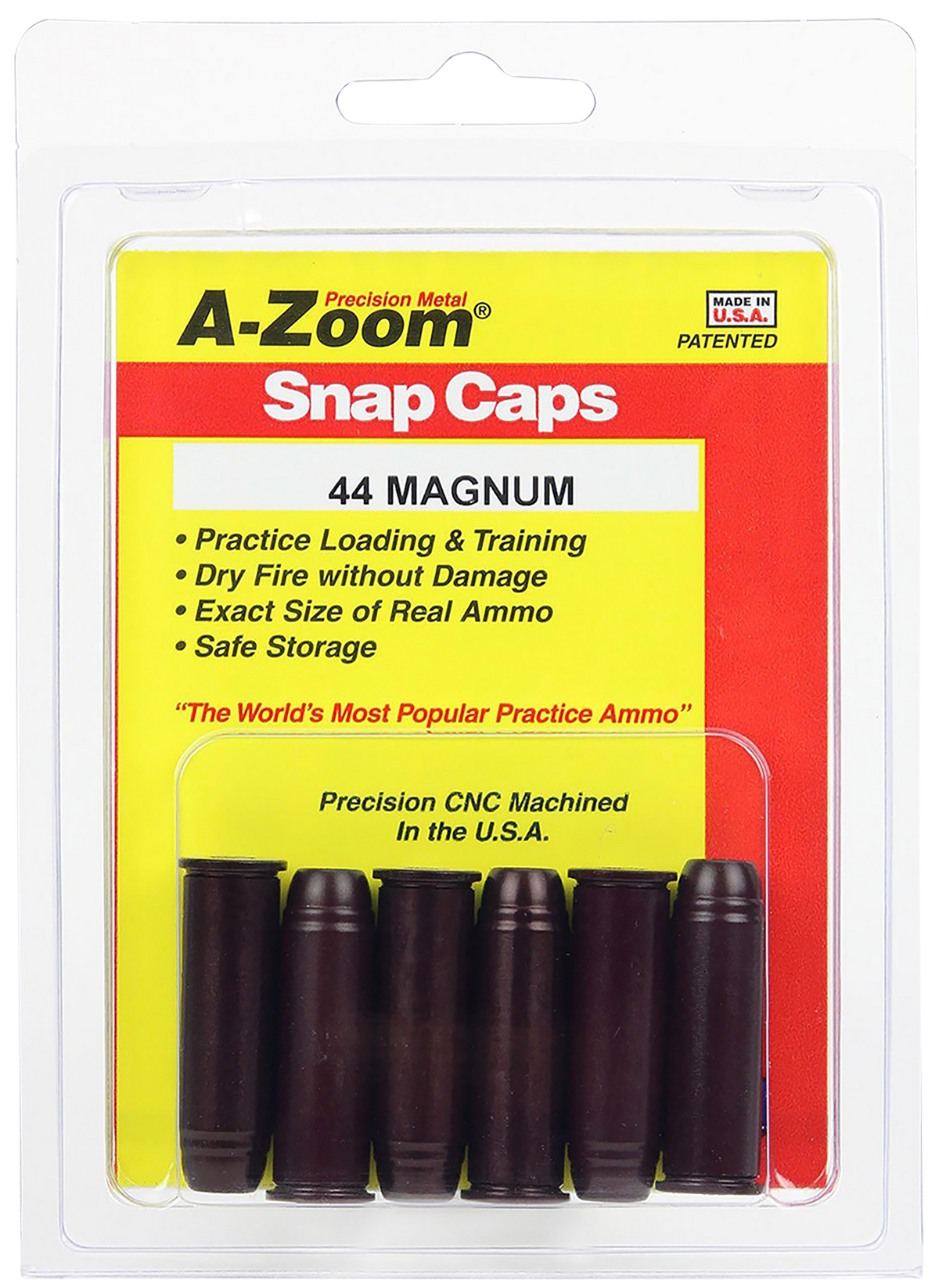 A-Zoom 16120 Revolver Snap Caps 44 Rem Mag 6-Pack — view 2