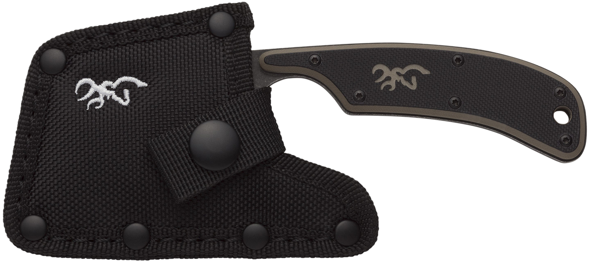 Browning Cutoff Camp Cleaver 2.5" Fixed Blade 9Cr14MoV G10 Handle - Boxed — view 2