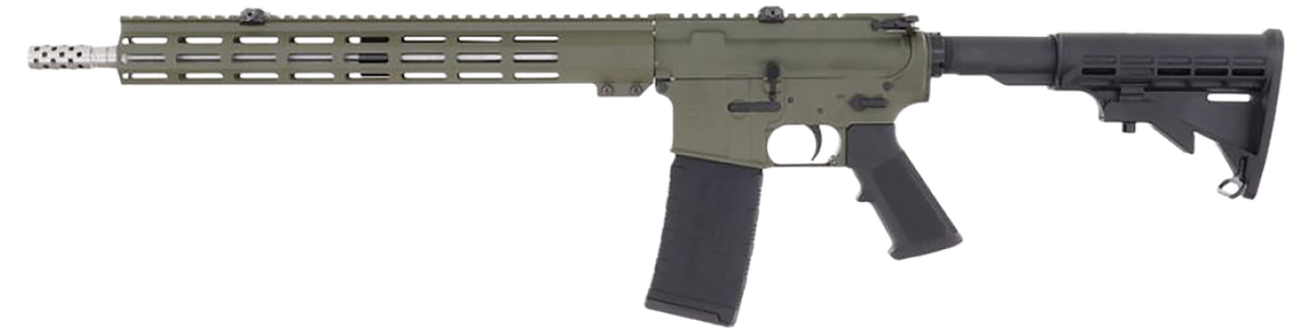 Great Lakes Firearms GL15 AR-15 223 Wylde 16" 30+1 Semi-Auto Rifle - OD Green Cerakote / Stainless — view 2