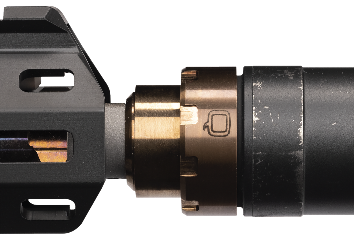 Q LLC Plan-B Tirant Mount Steel Copper - Cherry Bomb Suppressor Adapter — view 2